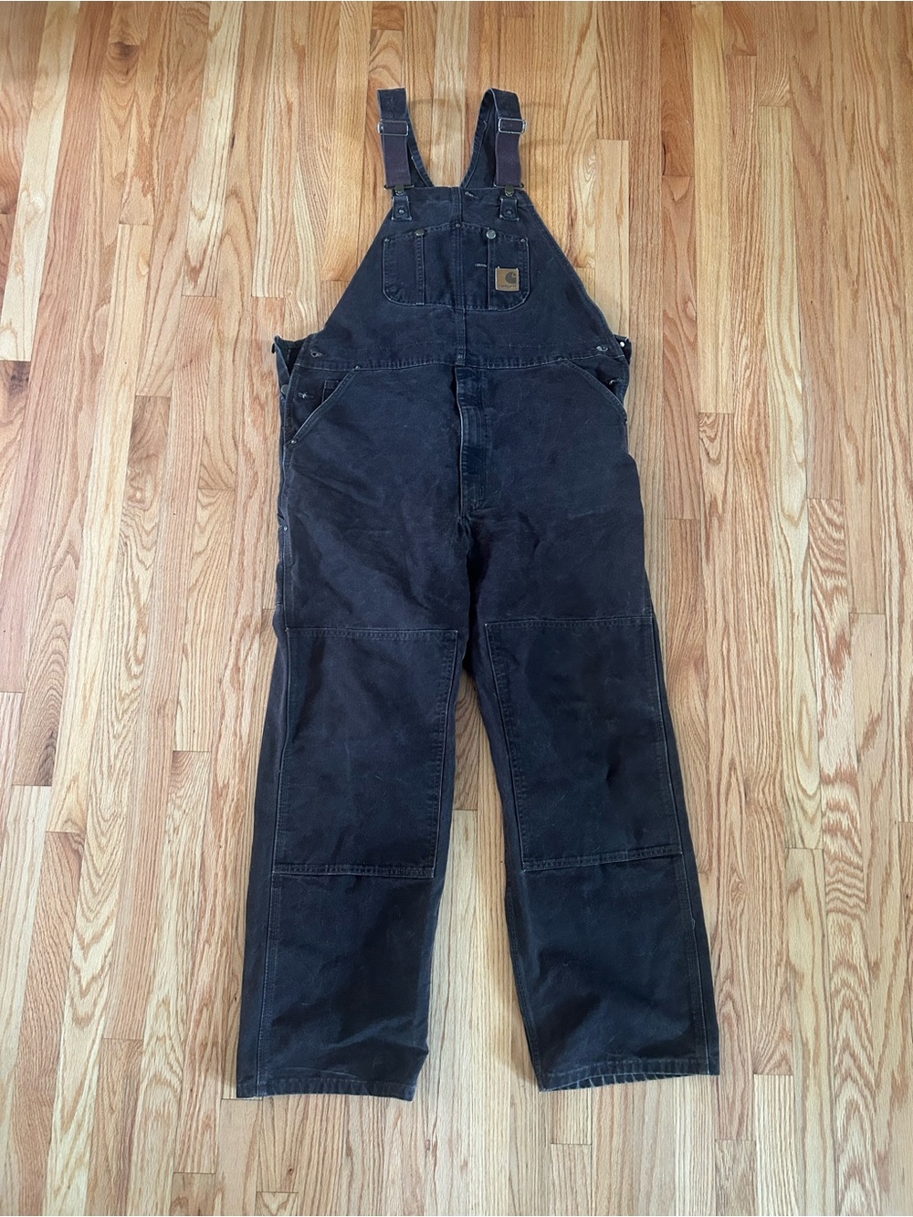 Carhartt Brown Workwear Duck Bib Overalls